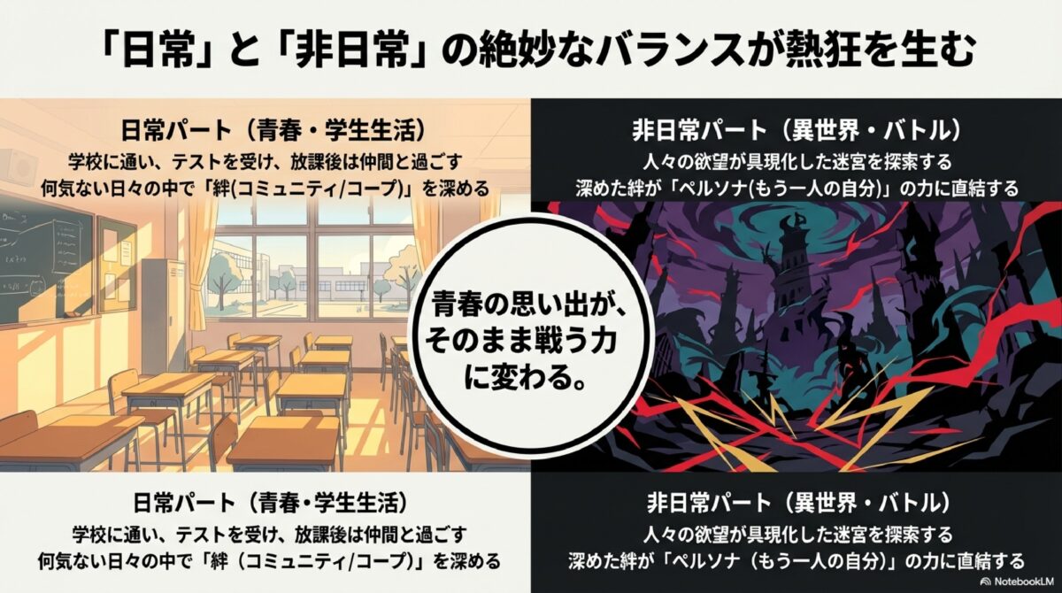 「日常」と「非日常」の絶妙なバランスが熱狂を生む