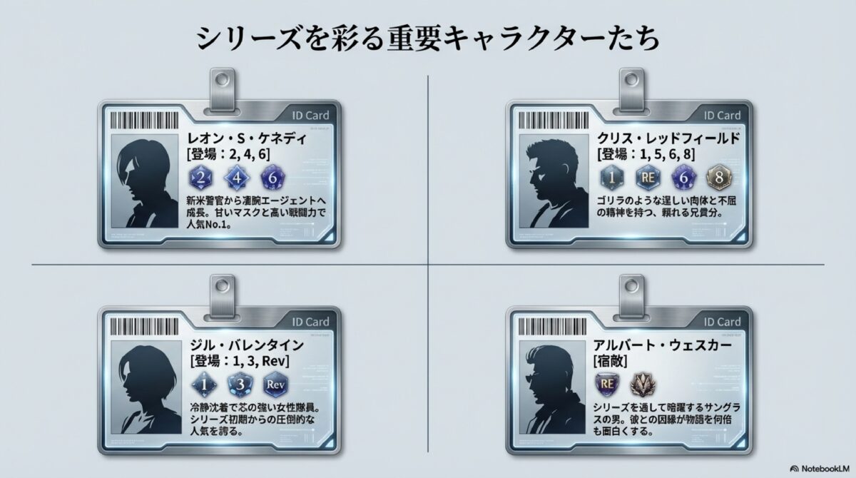 シリーズを彩る重要キャラクターたち