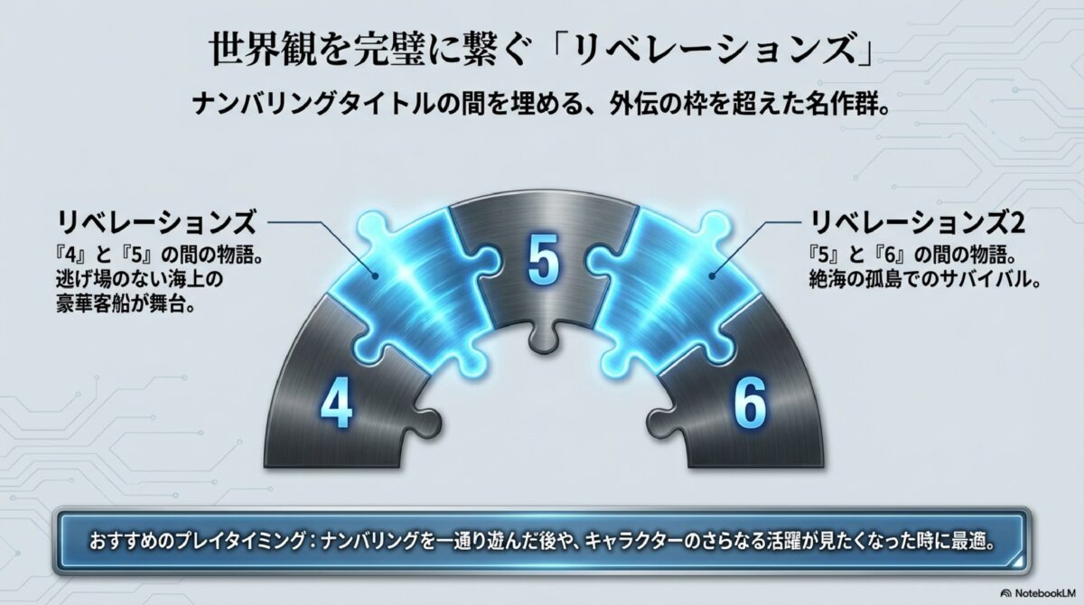 世界観を完全に繋ぐ「リベレーションズ」