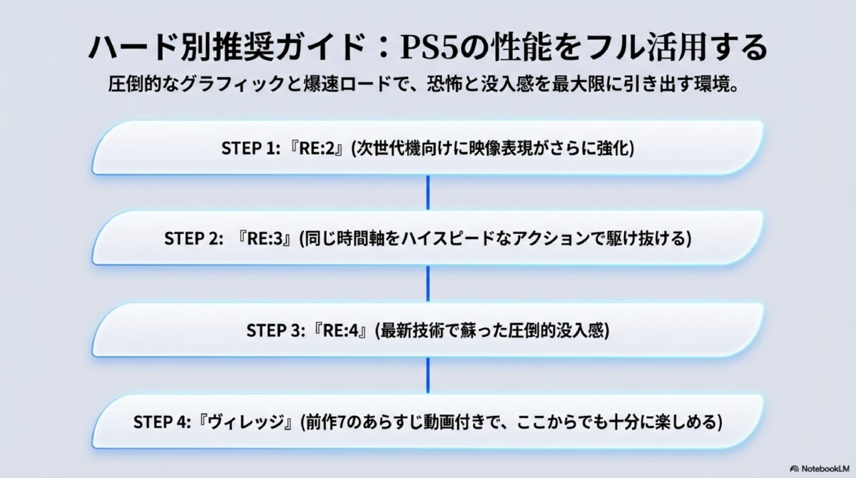 ハード別推奨ガイド:PS5の性能をフル活用する