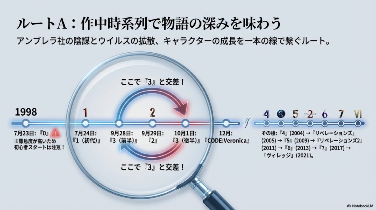 ルートA:作中時系列で物語の深みを味わう