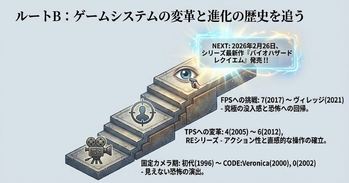 ルートB:ゲームシステムの変革と進化の歴史を追う