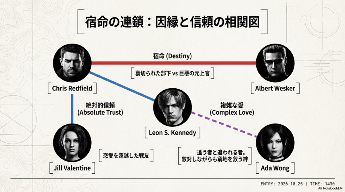 宿命の連鎖：因縁と信頼の相関図