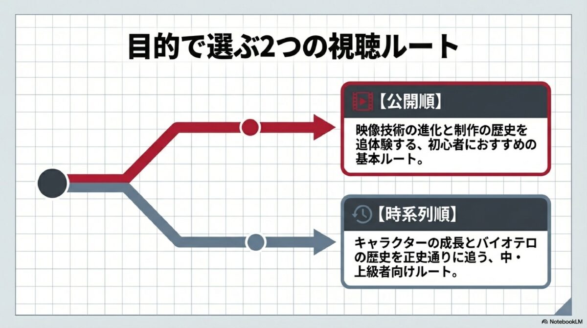 目的で選ぶ2つの視聴ルート