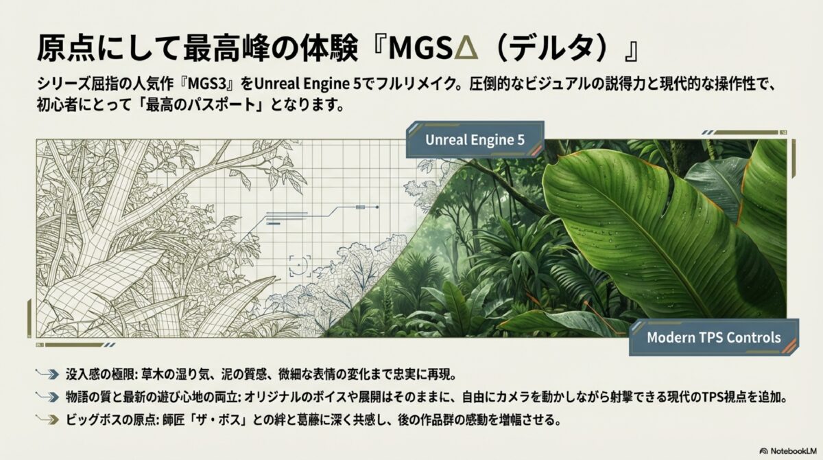原点にして最高峰の体験『MGSΔ』