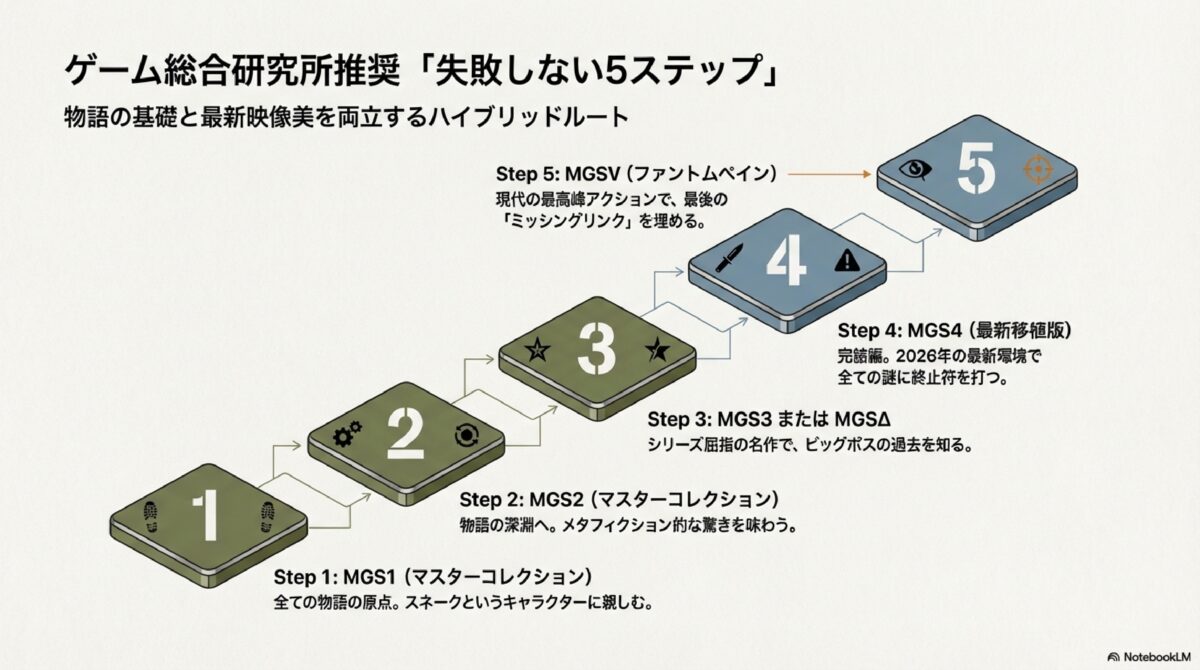 ゲーム総合研究所推奨「失敗しない5ステップ」