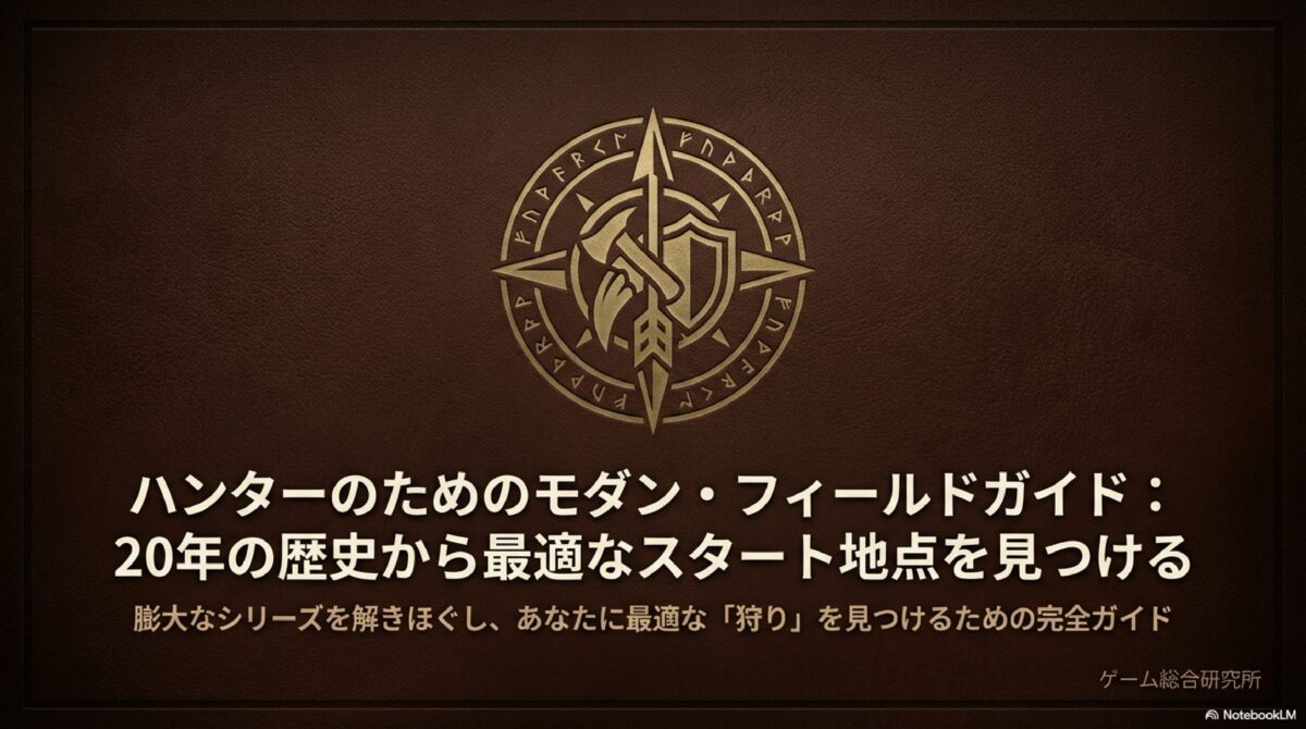 ハンターのためのモダン・フィールドガイド:20年の歴史から最適なスタート地点を見つける