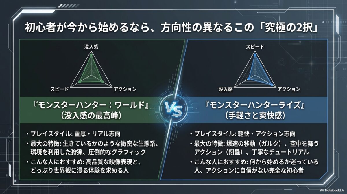 初心者が今から始めるなら、方向性の異なるこの「究極の2択」