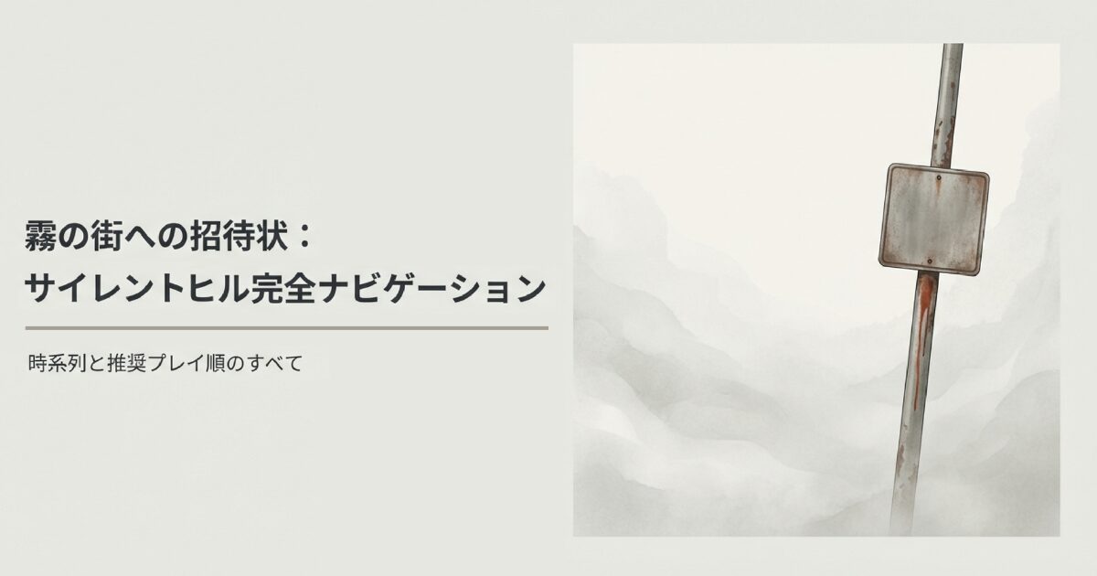 霧の街への招待状：サイレントヒル完全ナビゲーション