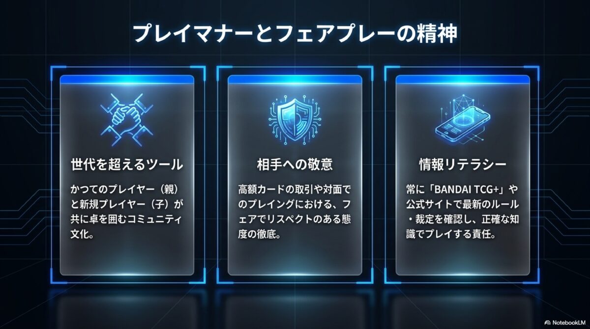 プレイマナーとフェアプレーの精神