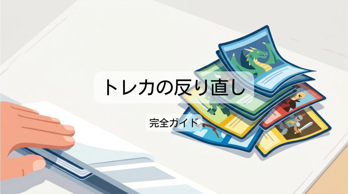 トレカの反り直し完全ガイド｜カードの反りを直す方法と湿気対策